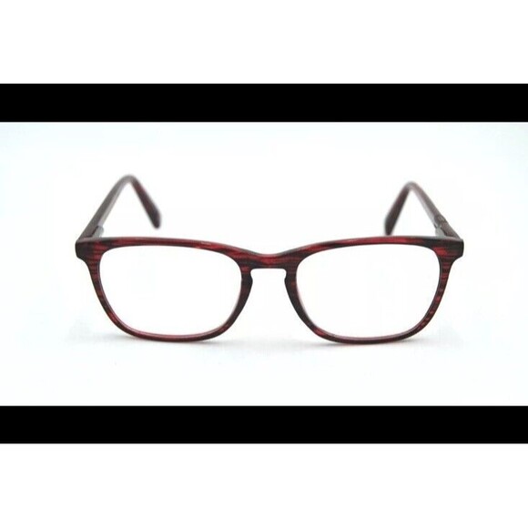 5TH & Madison " ELANA WIN " Transparent Red Striped Reading Glasses Frames Only - Picture 2 of 9